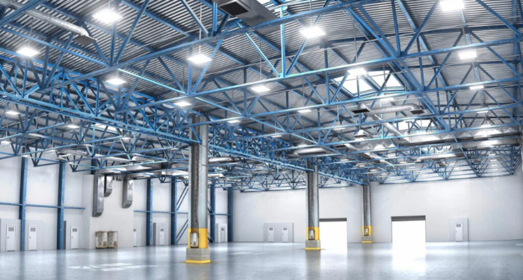 new LED Lighting in large commercial warehouse