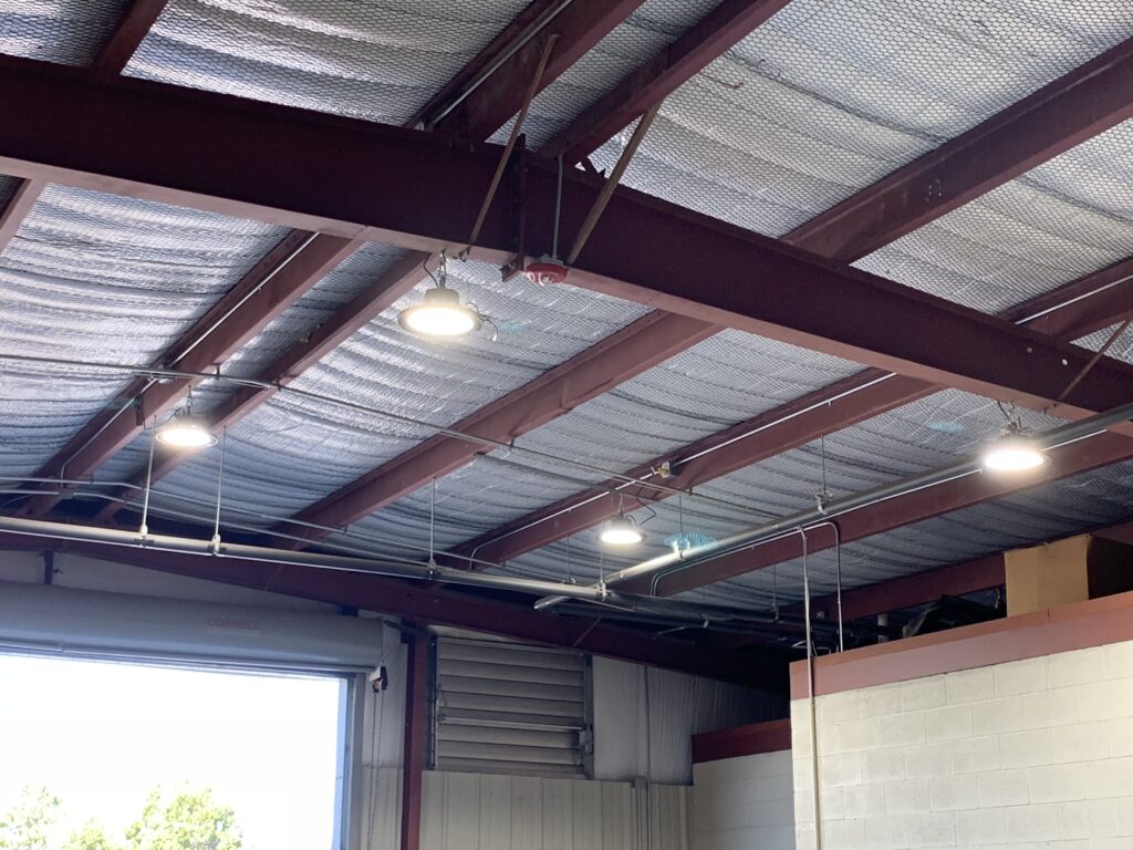 LED Area Lights deliver the needed light to a manufacturing facility